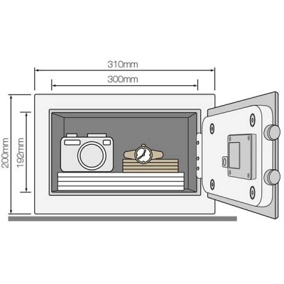 Yale - YSG 200 fekete - szf elektronikus zrral s LCD kijelzvel